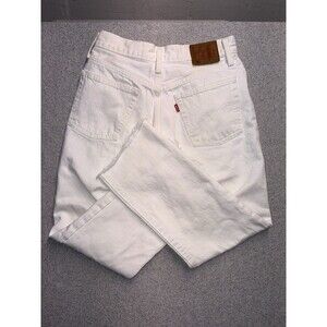 Levi's Premium 501 Original Fit Jeans - White Women’s Size 26 Button Close Big E